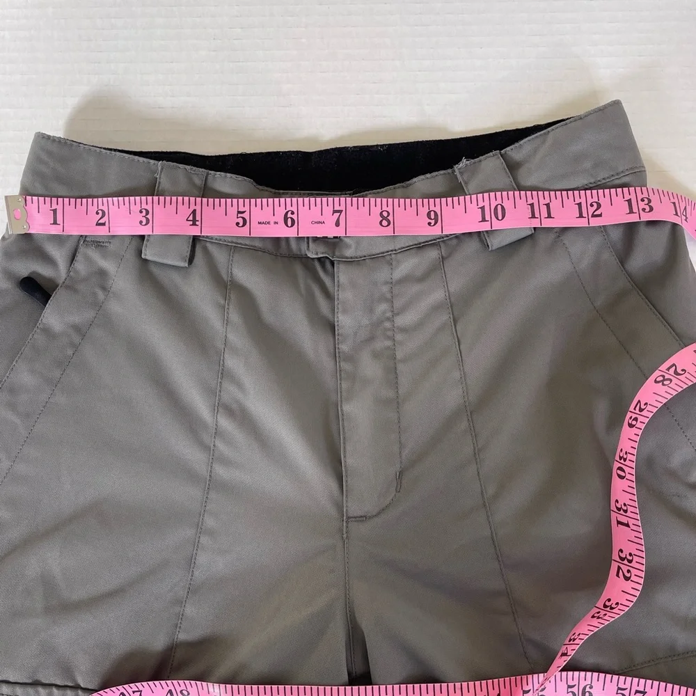 Obermeyer Prophet Kids Snow Pants Gray Adjustable Ski Snowboard Insulated SZ 10